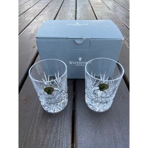 Waterford Crystal Ferndale Juice Tumbler Pair Made in Ireland New in Box